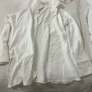 Elegant White Button Down Shirt